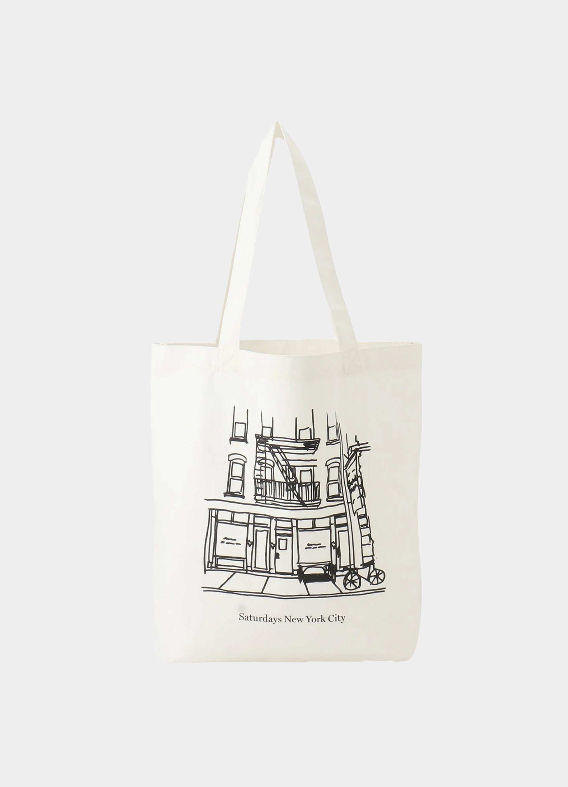 Cafe Sketch Canvas Tote [BBX64560]<SALE>