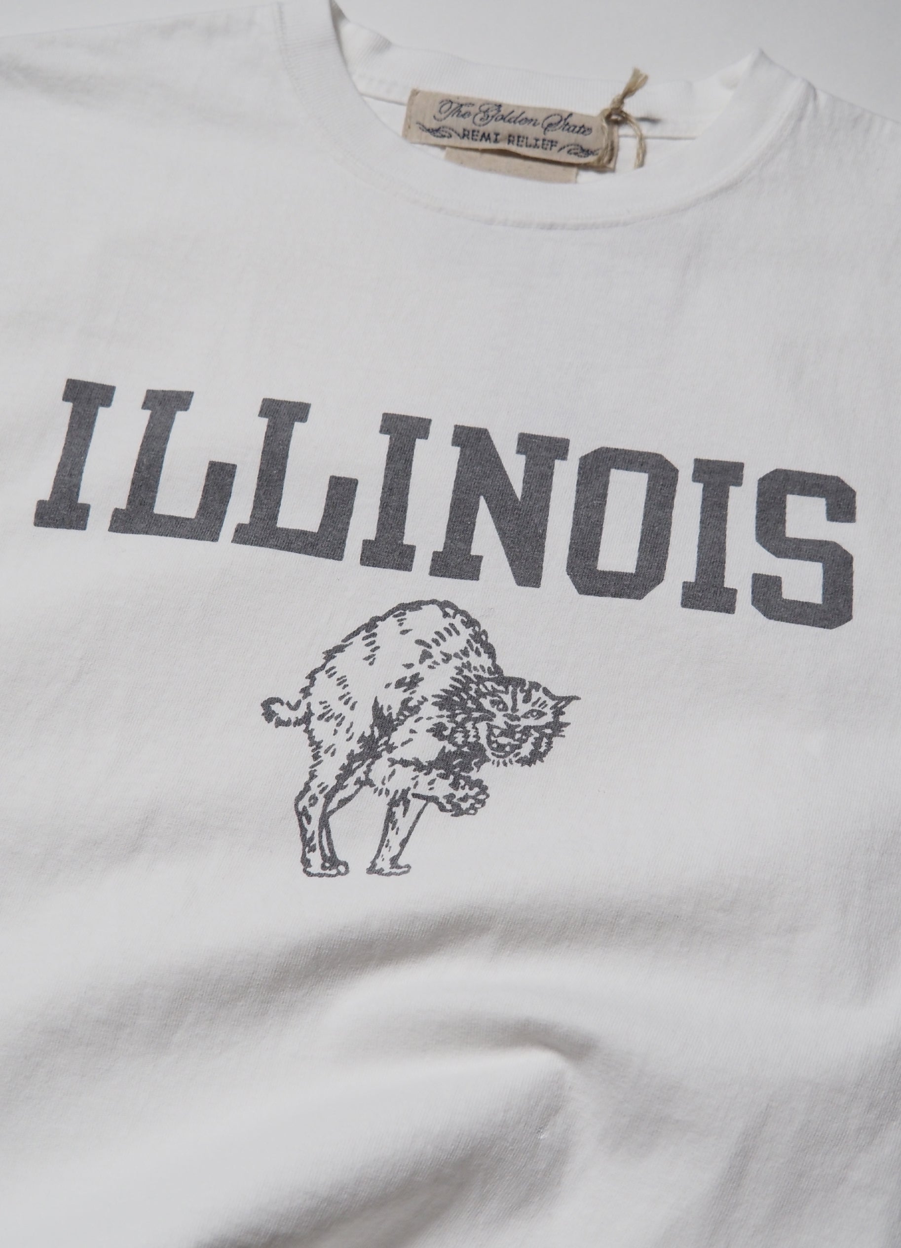 【size:S Only】SP加工 14/-天竺T(ILLINOIS)