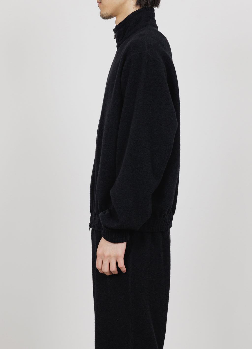 TRACK JACKET -SUPER 130s WOOL NAPPING-