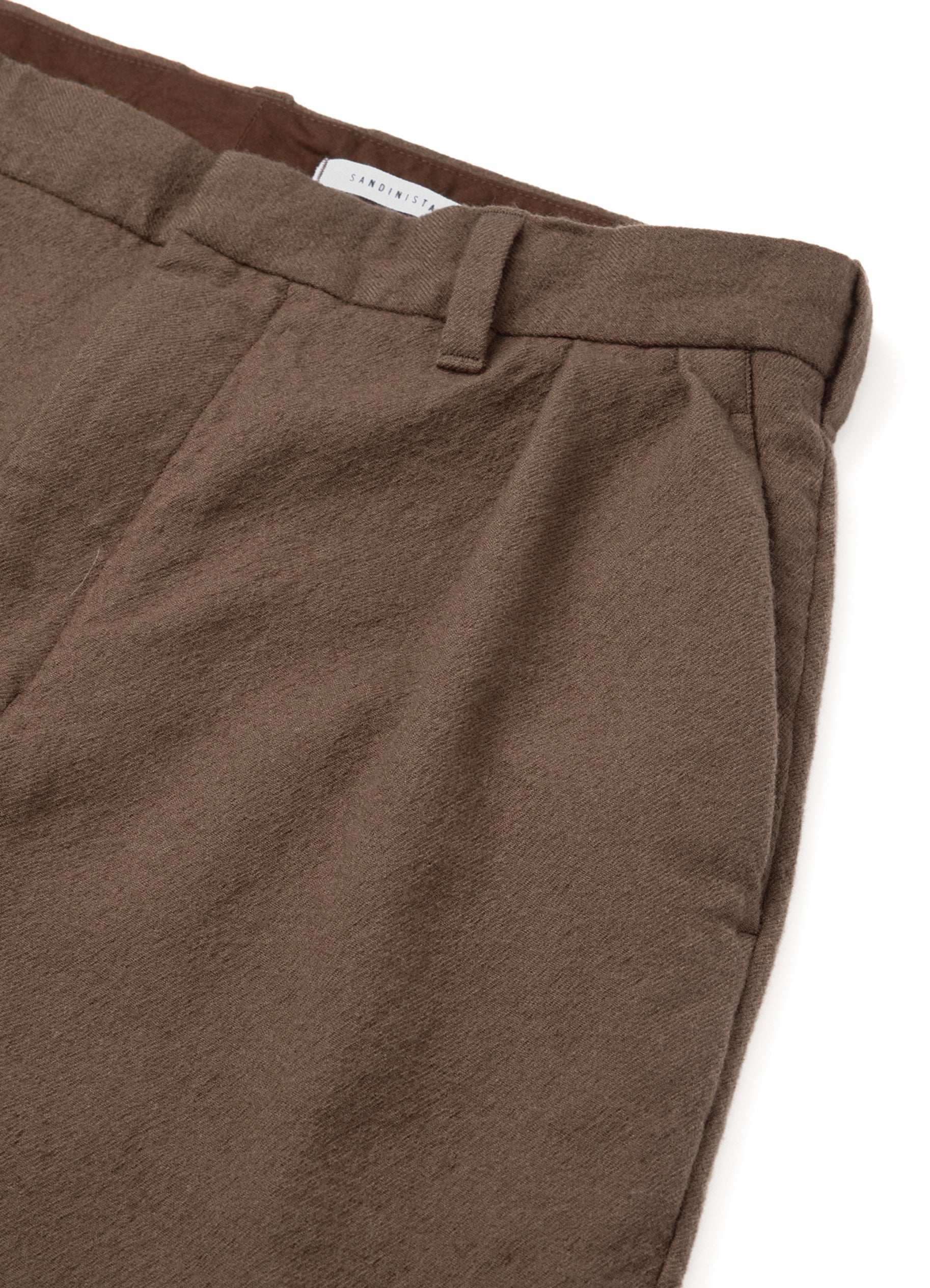 Wool Tuck Pants - Washed