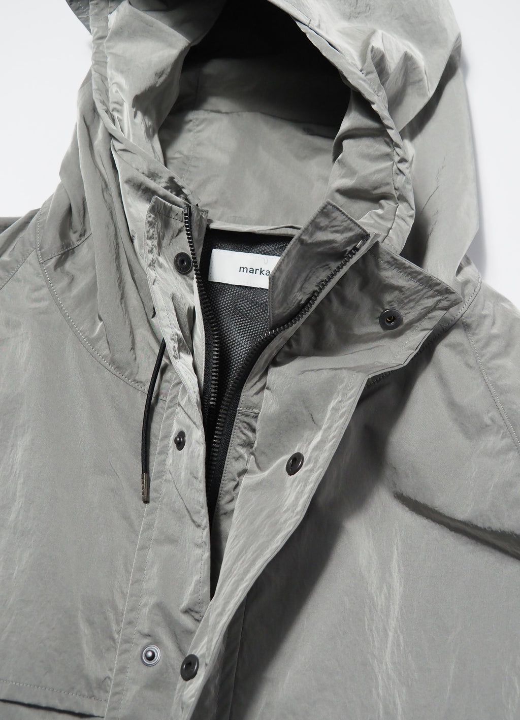 FIELD PARKA -RECYCLED NYLON CHAMBRAY TAFFETA-