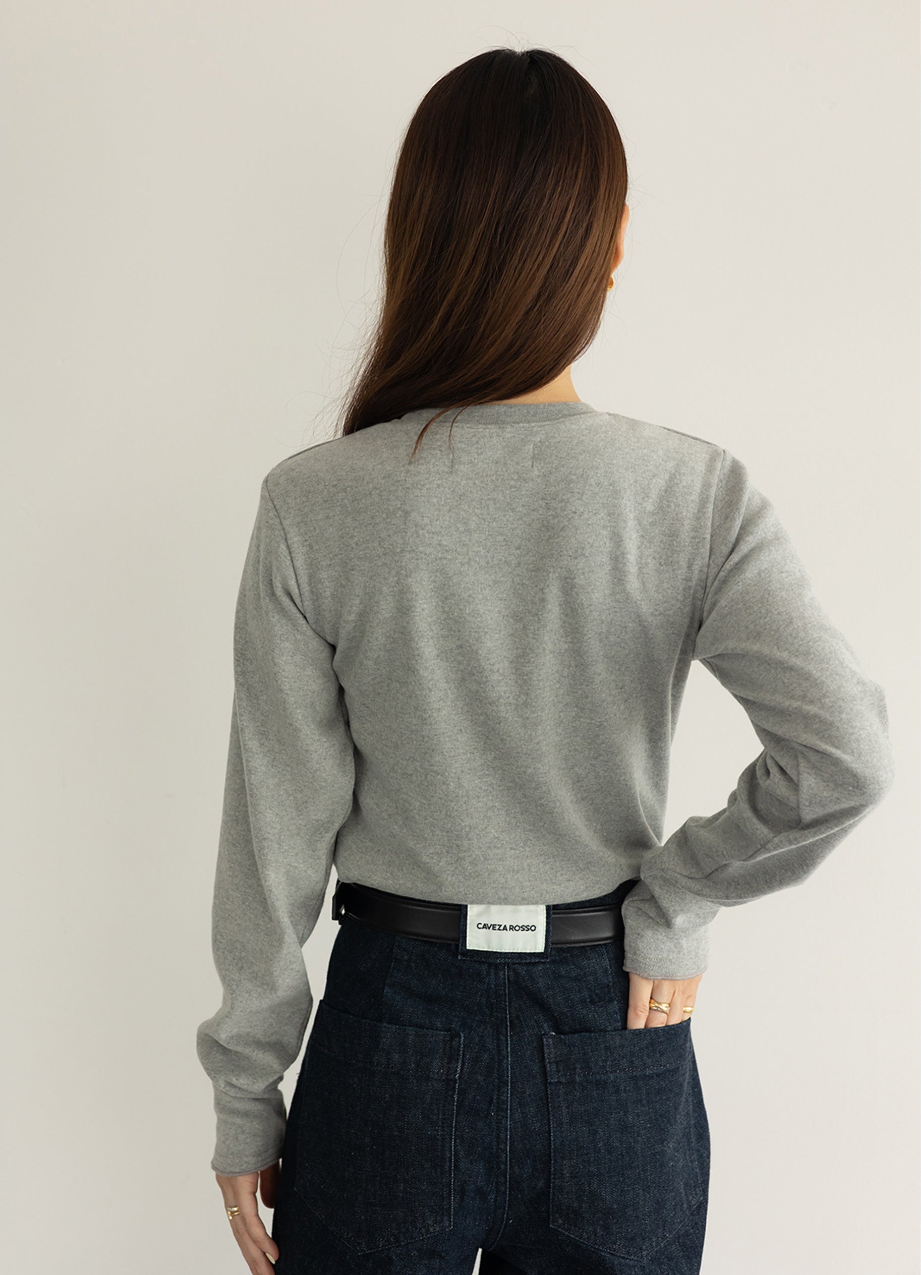 (WOMEN) スリムフィットメローロンT