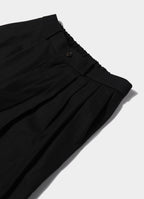 Triple Pleated Wide Trousers -Organic Cotton Survival Cloth-[A26A93PT03C]