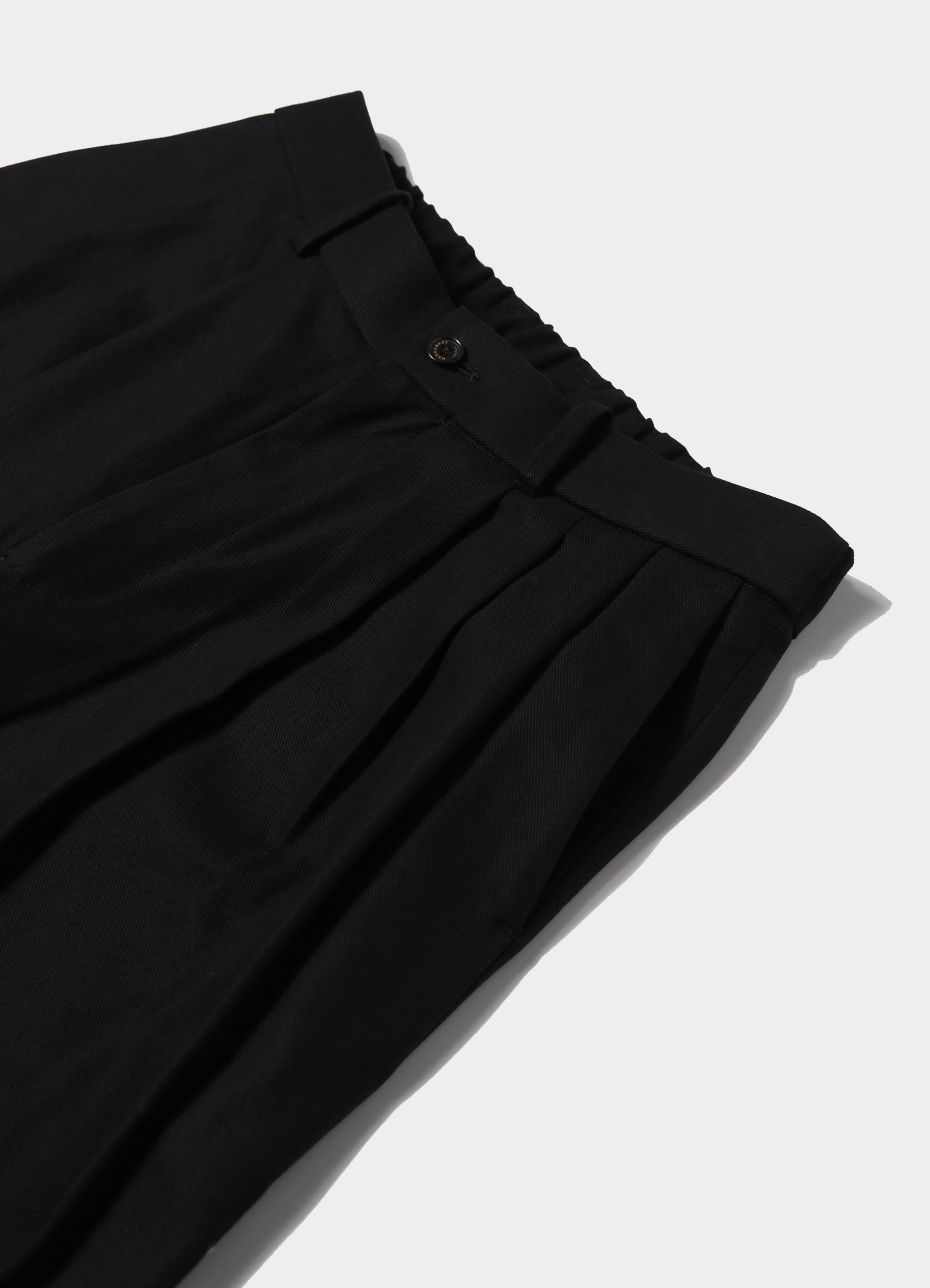 Triple Pleated Wide Trousers -Organic Cotton Survival Cloth-[A26A93PT03C]