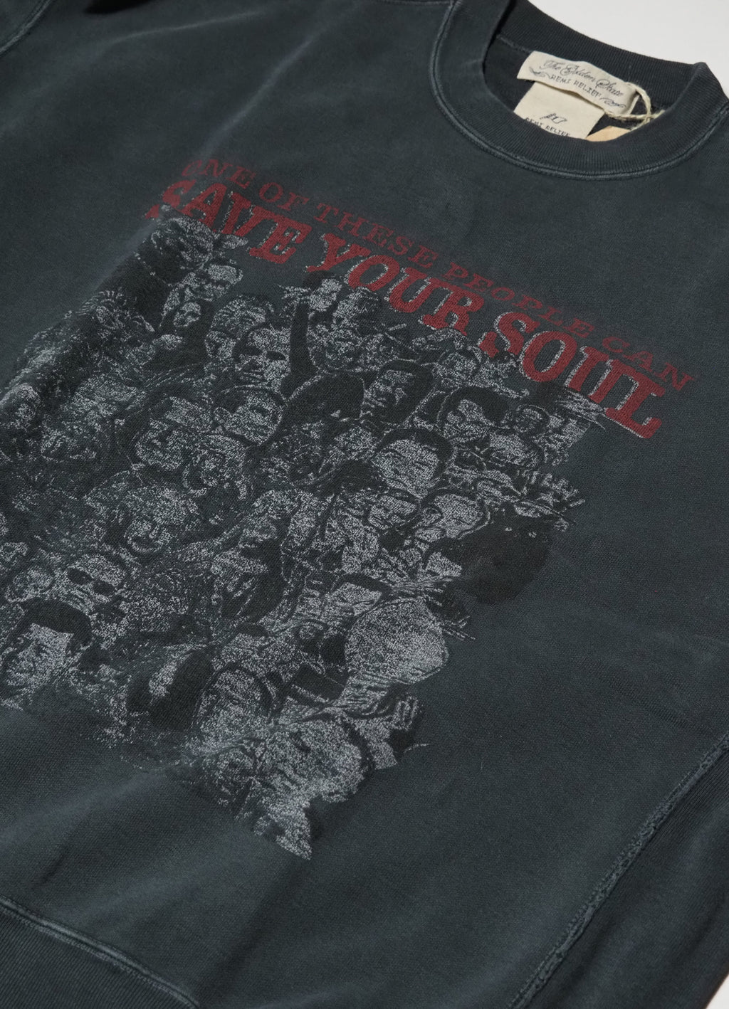 ダブルSP加工裏毛クルー (SAVE YOUR SOUL)[RN29373165]