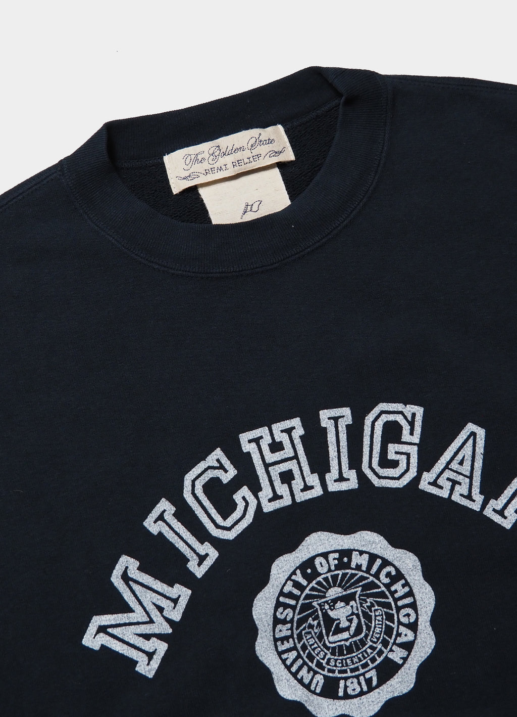 SP加工3飛び裏毛クルー(MICHIGAN) [RN27353102]<SALE>
