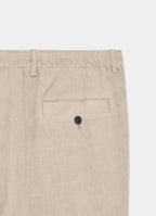 Double Pleated Easy Trousers -Hemp Shirting-[A26A22PT02C]