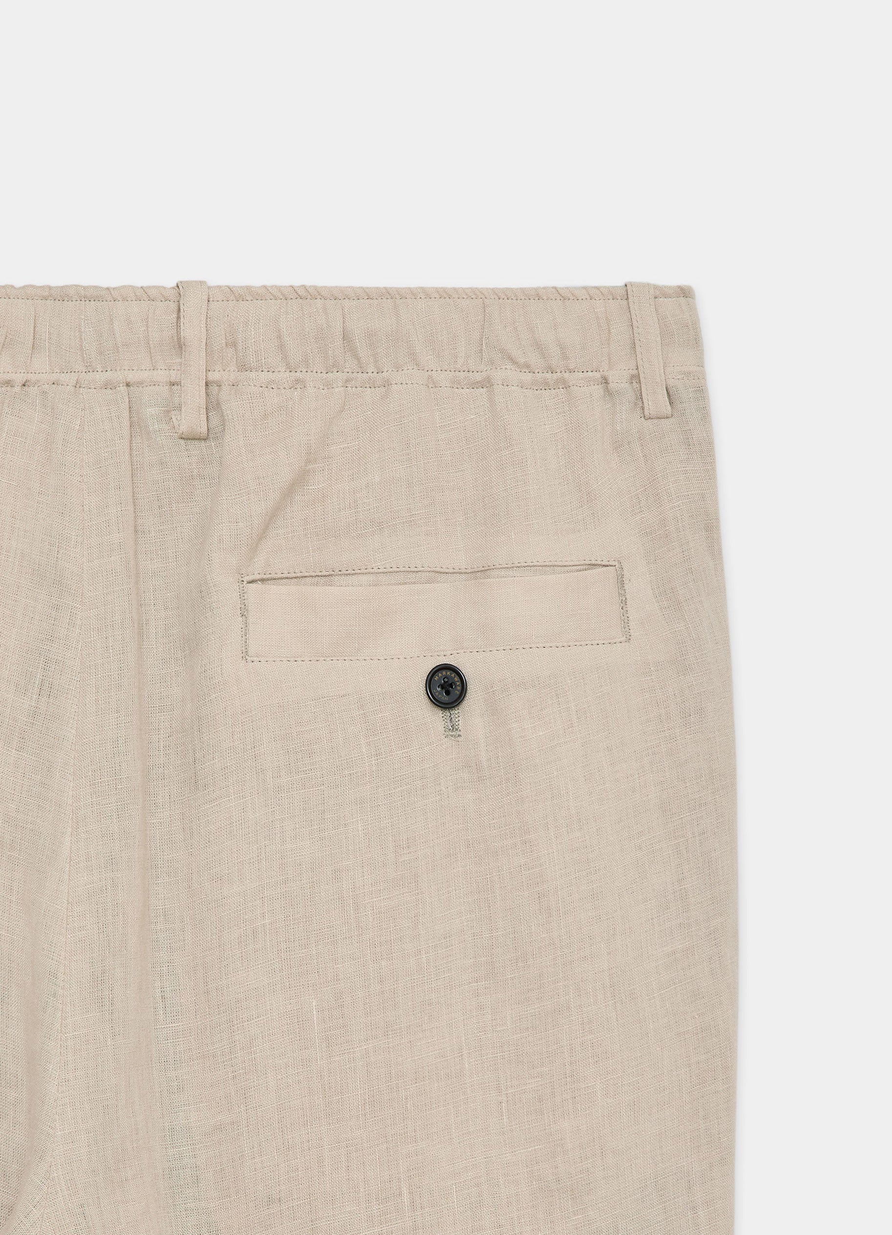 Double Pleated Easy Trousers -Hemp Shirting-[A26A22PT02C]