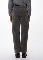 CYLINDER FIT JEANS -VELVET-FLOCKED ORGANIC COTTON DENIM-[M26C09PT02C]