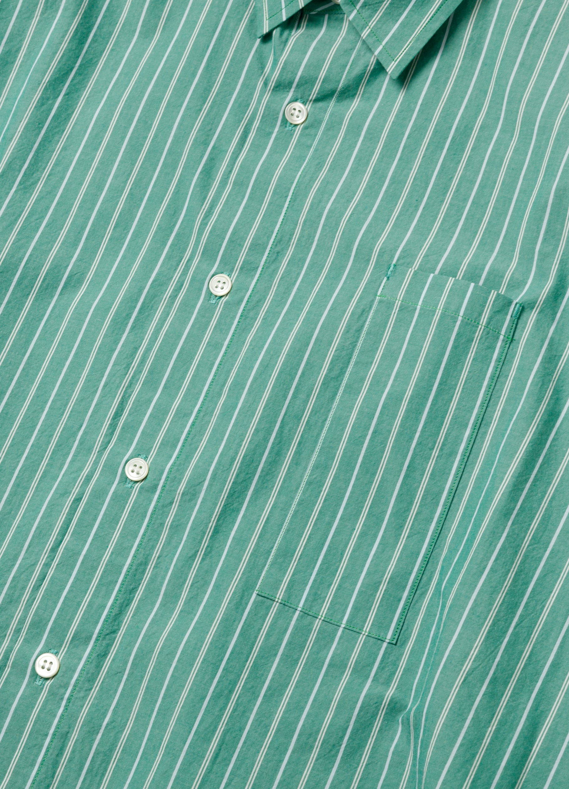 【size:M Only】Stripe Oversized Pocket Shirt [60425PS06-TP]