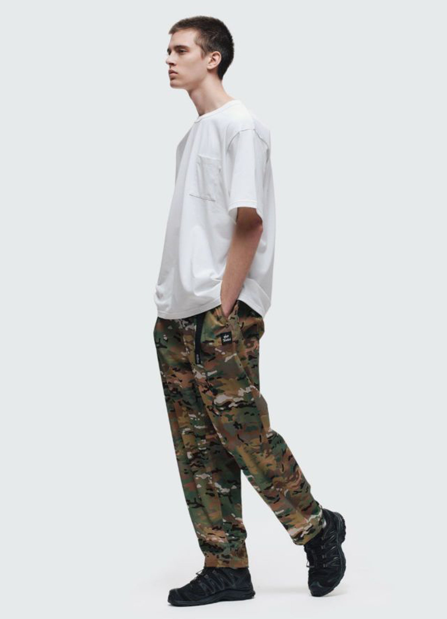 WILDTHINGS(ワイルドシングス) / PRINT LAX PANTS [WT24036AD WILDTHINGS(ワイルドシングス) / PRINT LAX PANTS [WT24036AD