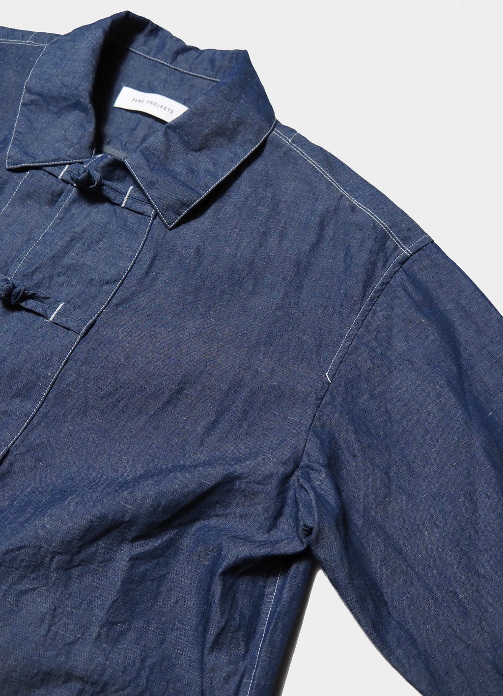 BLANCHE KNOT JACKET “LINEN CHABRAY”  [24SP-16021LN]<SALE>
