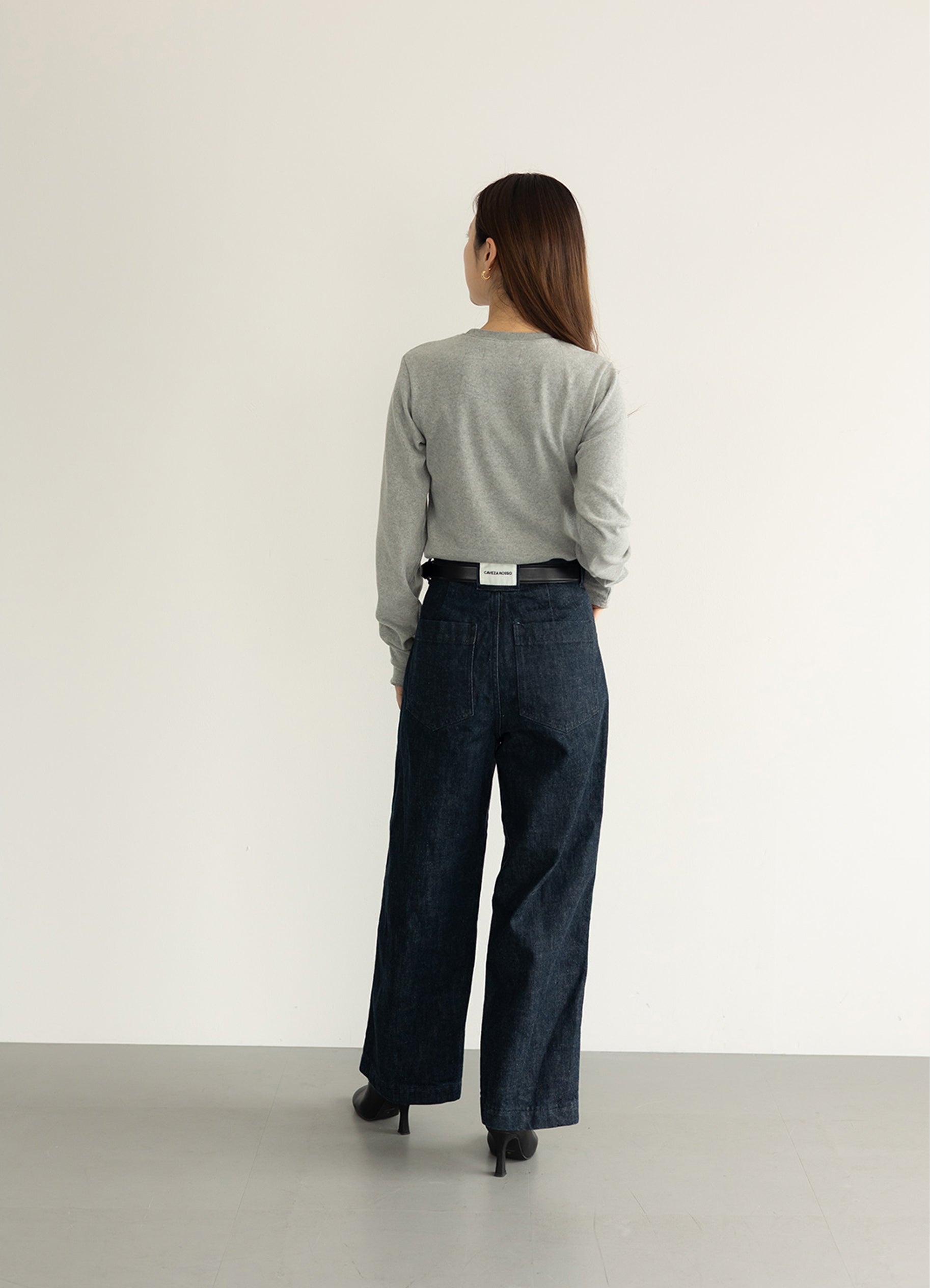 (WOMEN) Cindy'sデニムストレートパンツ [A324694]