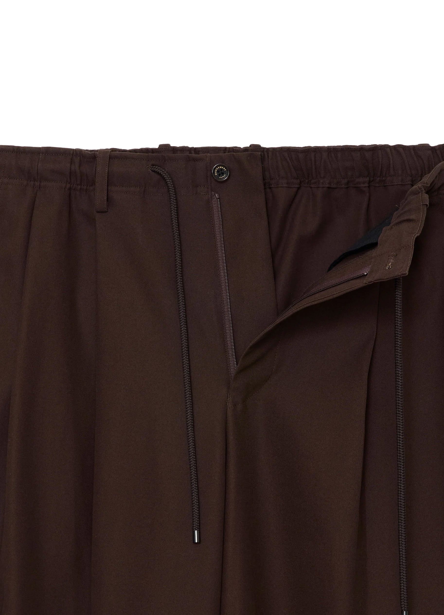 Double Pleated Easy Trousers -Organic Cotton Gabardine-