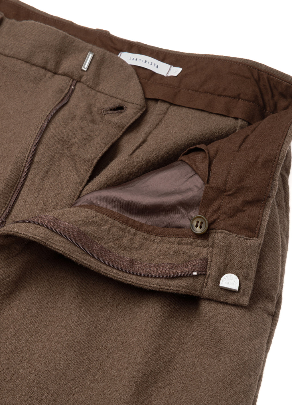 Wool Tuck Pants - Washed