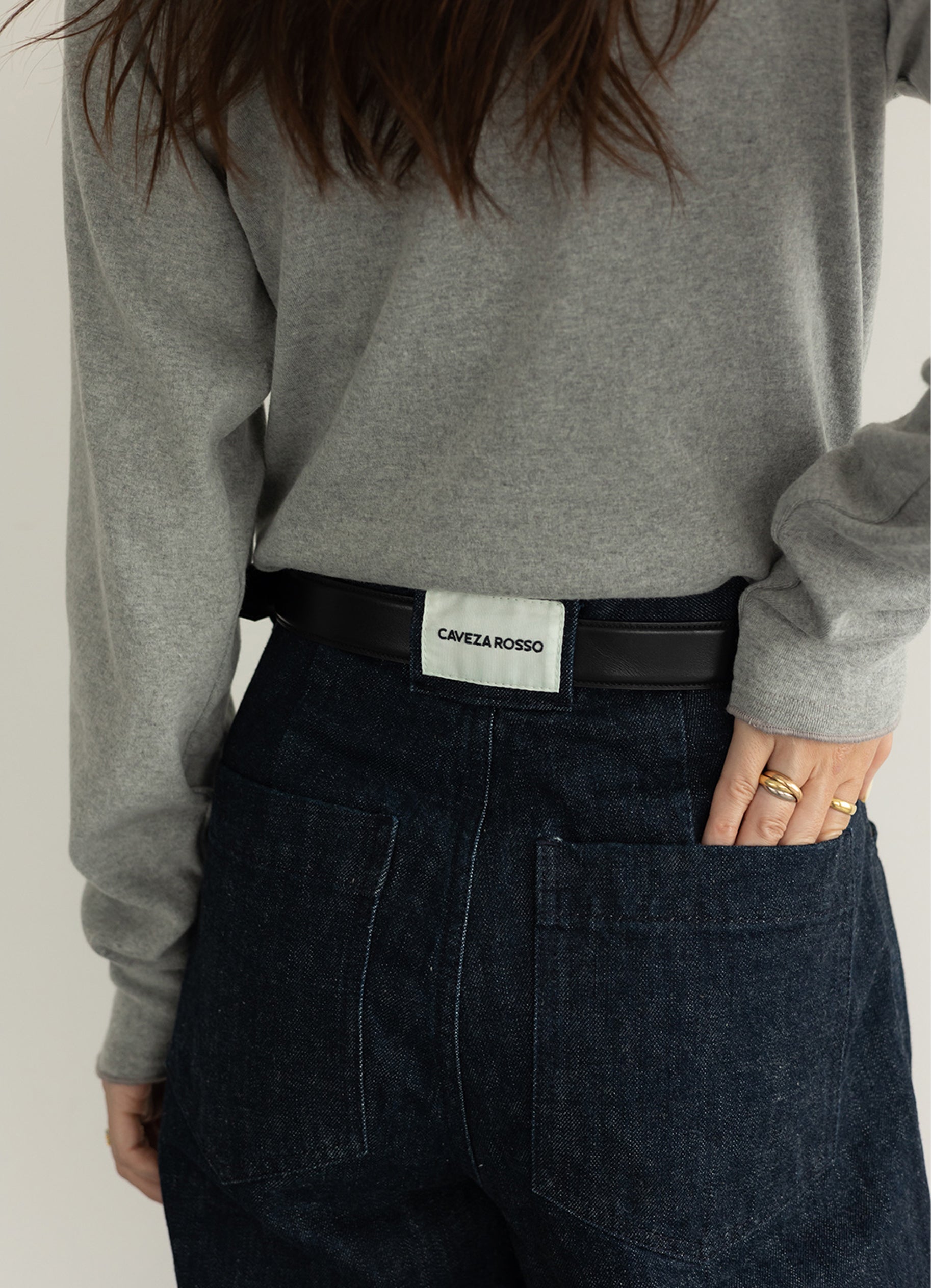 (WOMEN) Cindy'sデニムストレートパンツ [A324694]