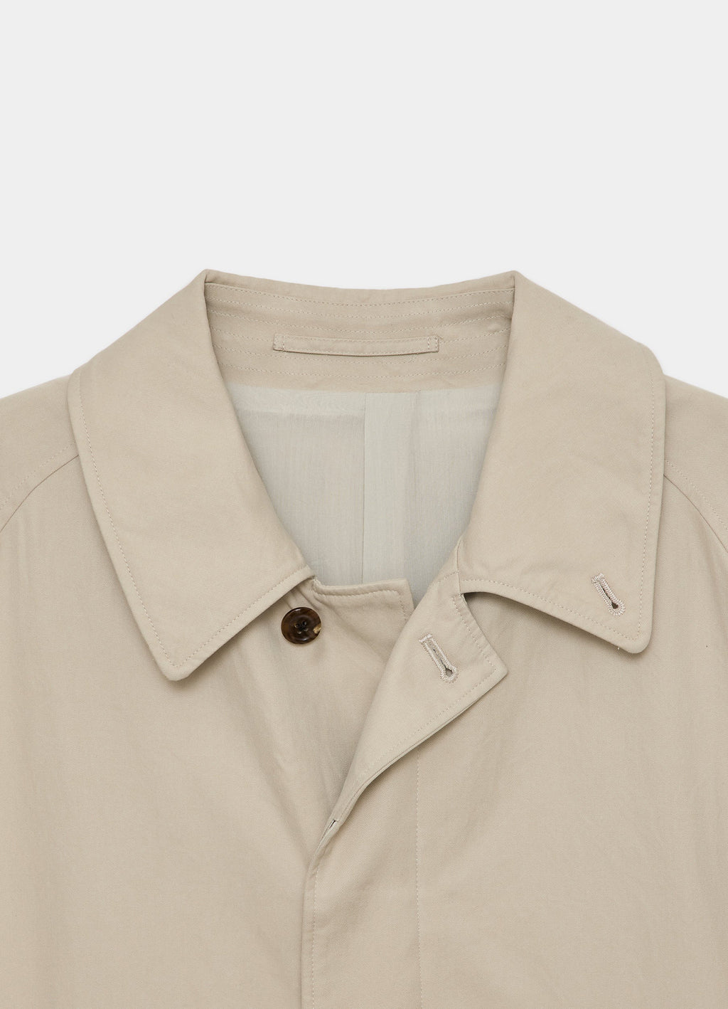 RAGLAN SLEEVE COAT -ORGANIC COTTON GABARDINE-[M26A07CO01C]