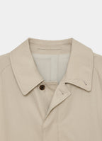 RAGLAN SLEEVE COAT -ORGANIC COTTON GABARDINE-[M26A07CO01C]