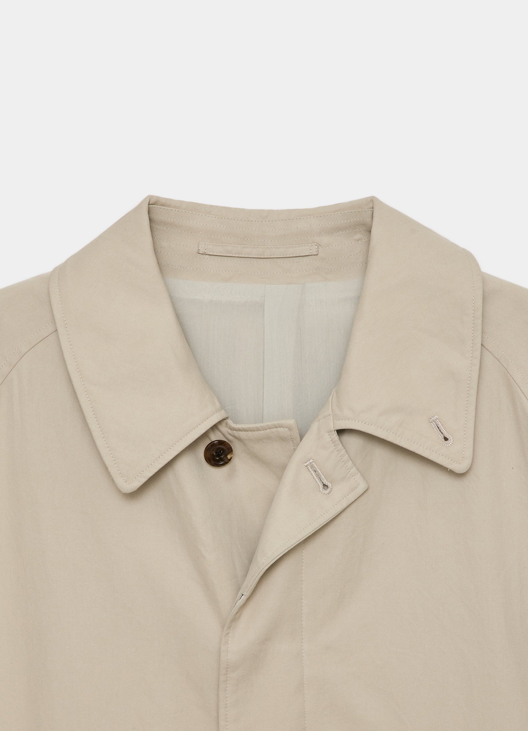 RAGLAN SLEEVE COAT -ORGANIC COTTON GABARDINE-[M26A07CO01C]