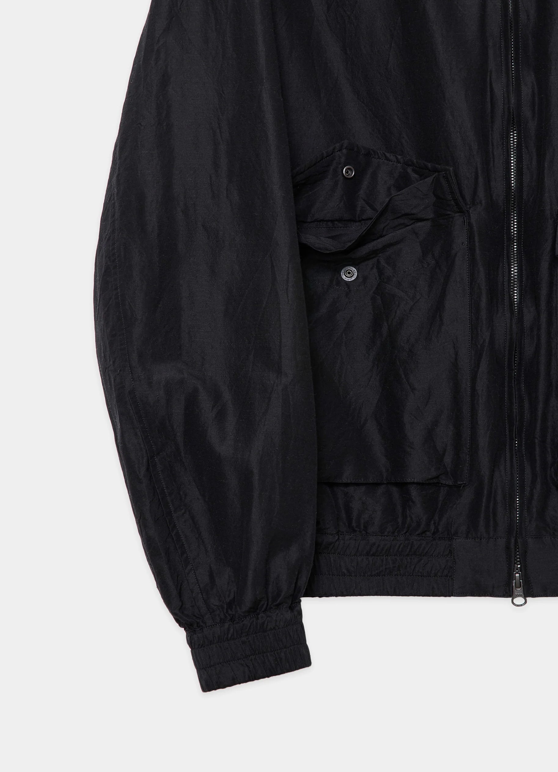 Flight Jacket -Wool Silk High Count Typewriter-[M25C08BL01C]