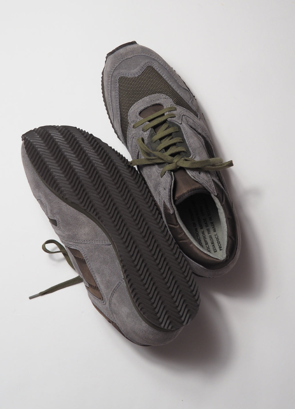 1800FS  BRITISH MIRITARY TRAINER -GREY/OLIVE