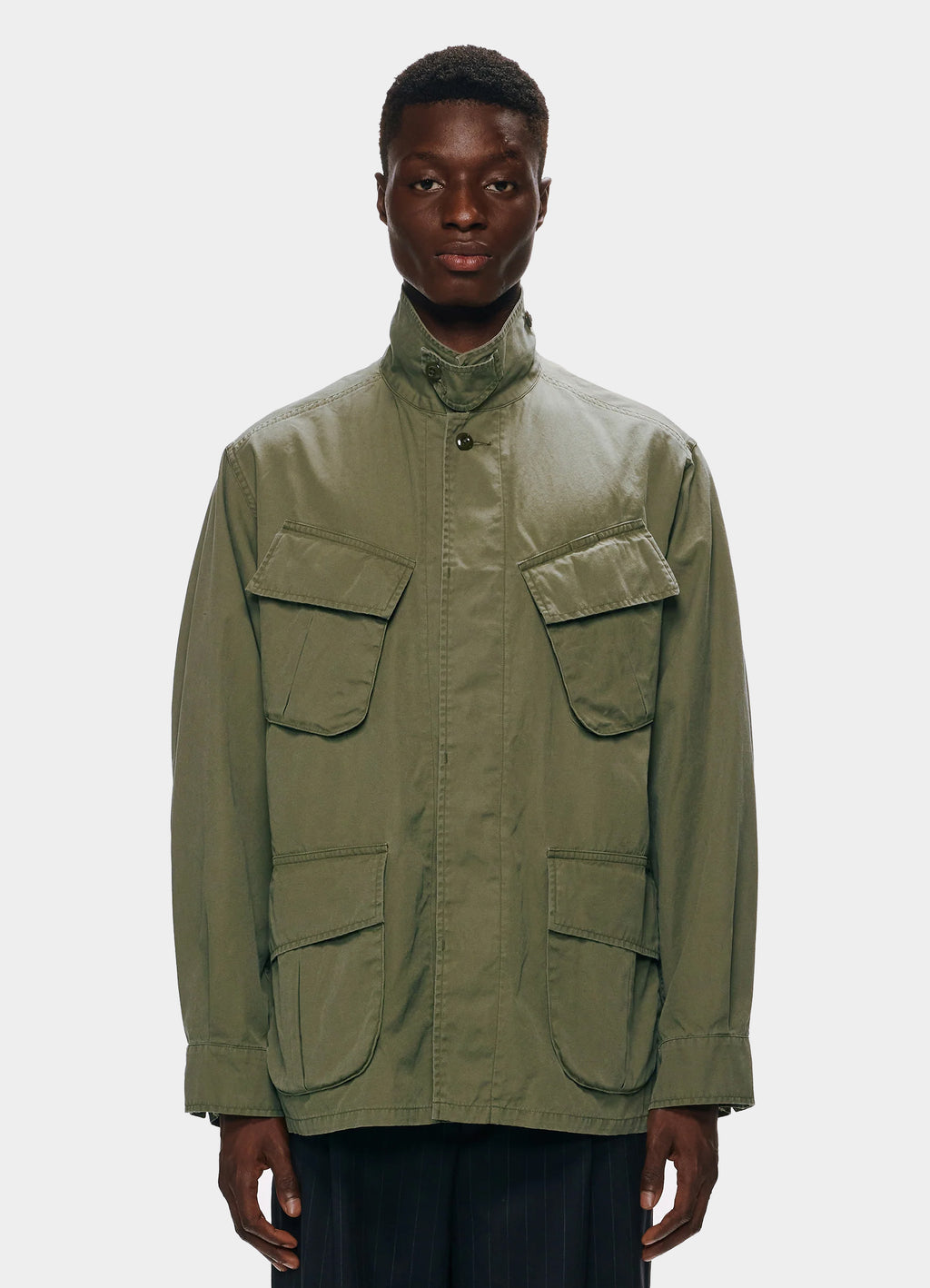 JUNGLE FATIGUE JACKET -ORGANIC COTTON WEATHER CLOTH-[M25A05BL01C]