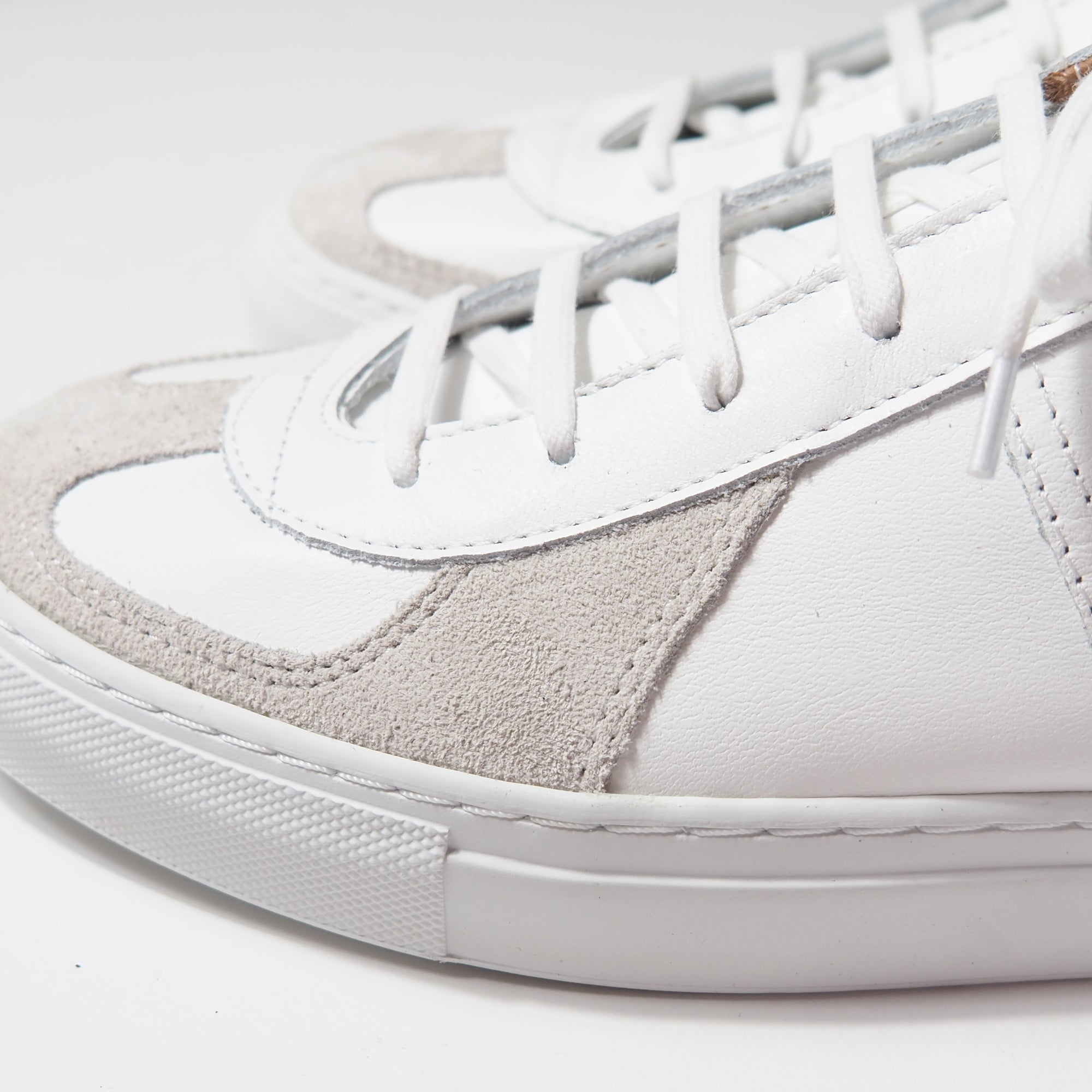 1777SL GERMAN MILITARY TRAINER -WHITE/WHITE SOLE