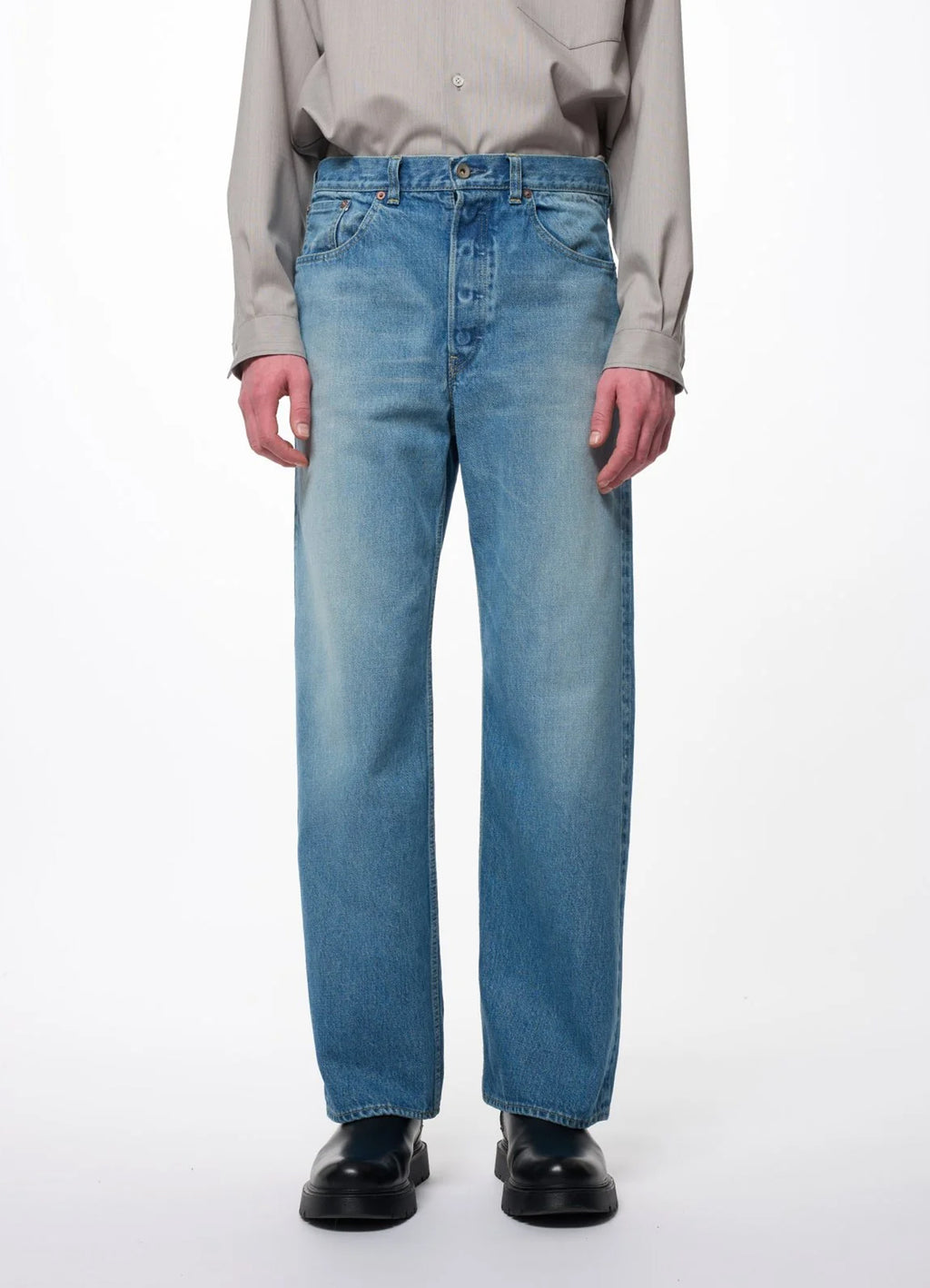 CYLINDER FIT JEANS -Organic Cotton 13.5oz Selvedge Denim-[M26C07PT11C]