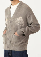 《size:S only》起毛ニットカーデ(スカ柄)