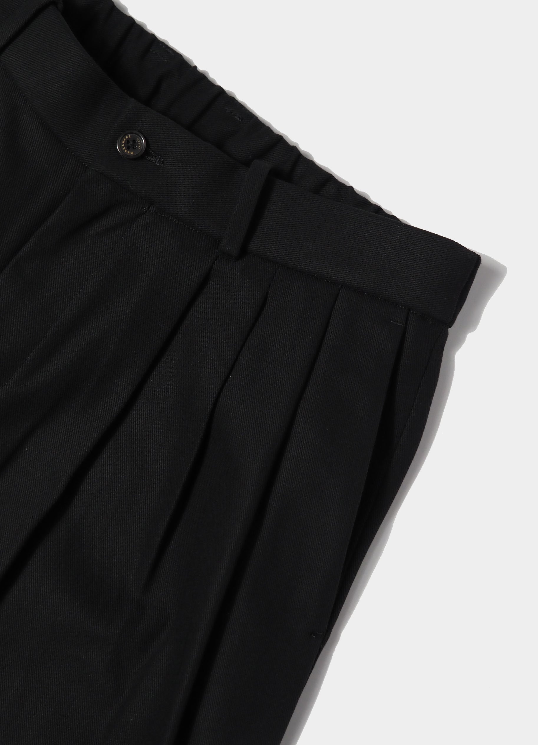 Triple Pleated Wide Trousers -Organic Cotton Survival Cloth-[A26A93PT03C]