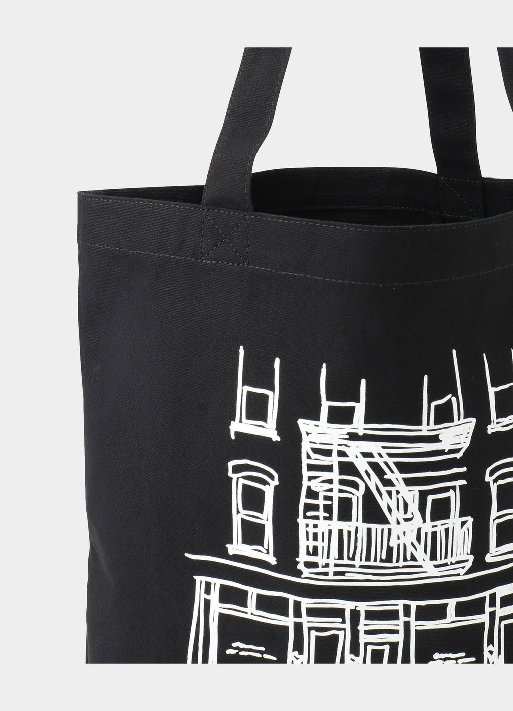 Cafe Sketch Canvas Tote [BBX64560]<SALE>