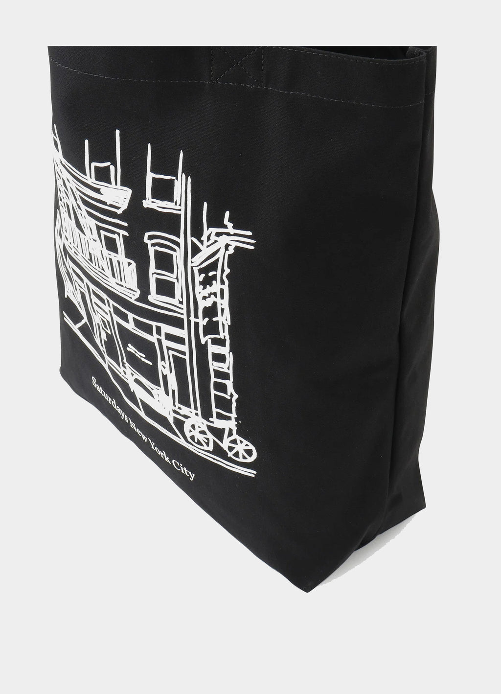 Cafe Sketch Canvas Tote [BBX64560]<SALE>
