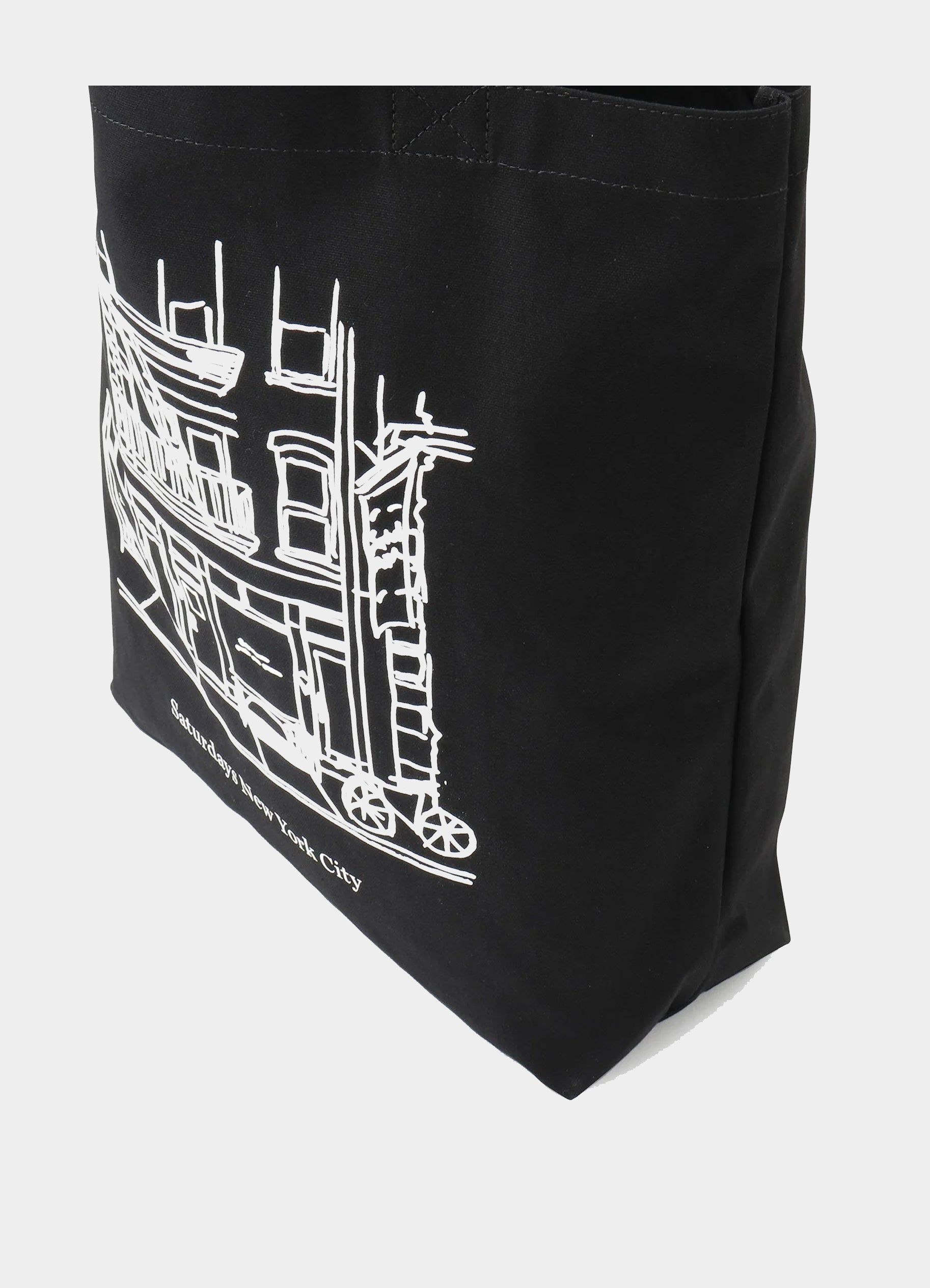 Cafe Sketch Canvas Tote [BBX64560]<SALE>