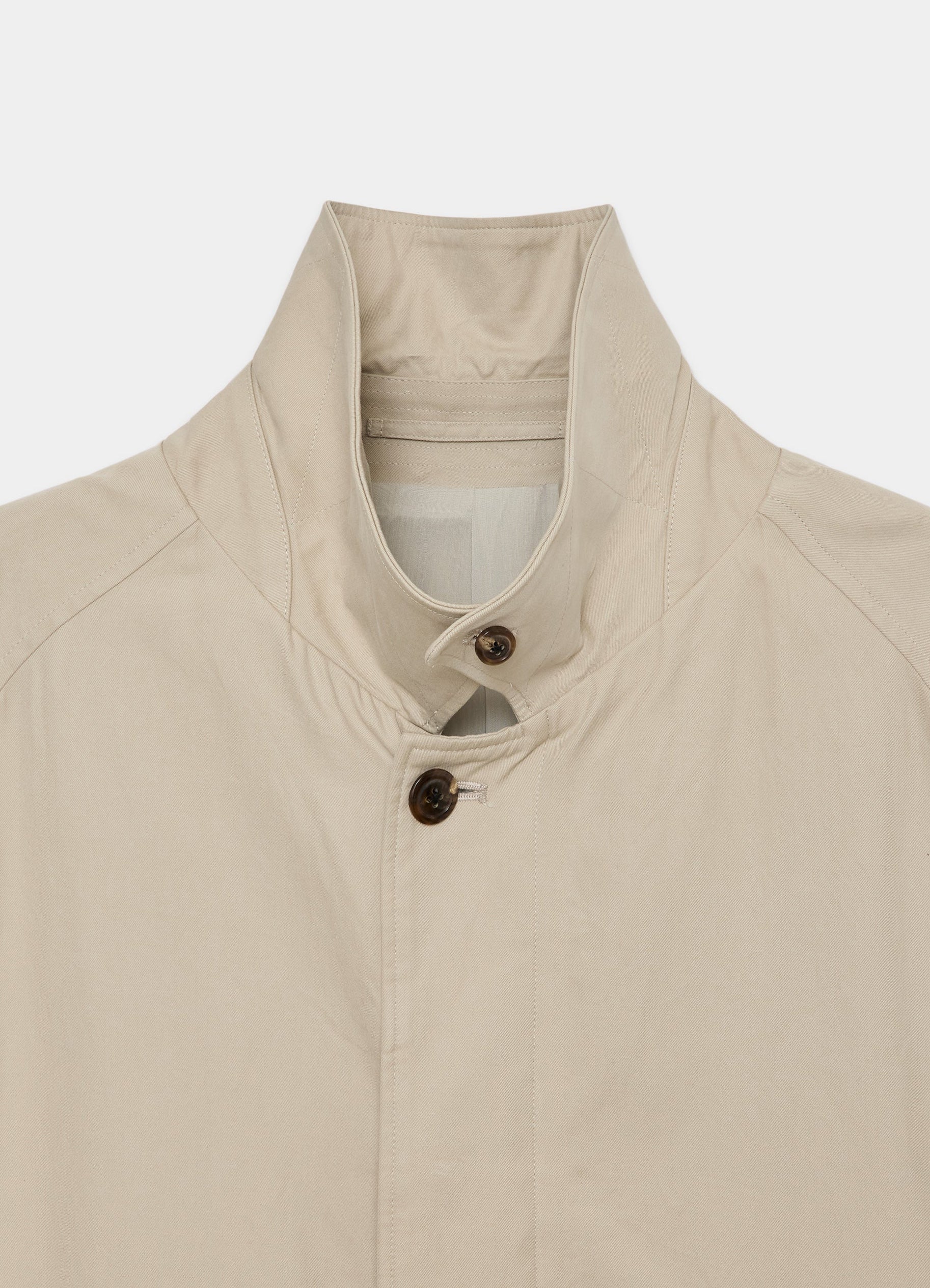 RAGLAN SLEEVE COAT -ORGANIC COTTON GABARDINE-[M26A07CO01C]