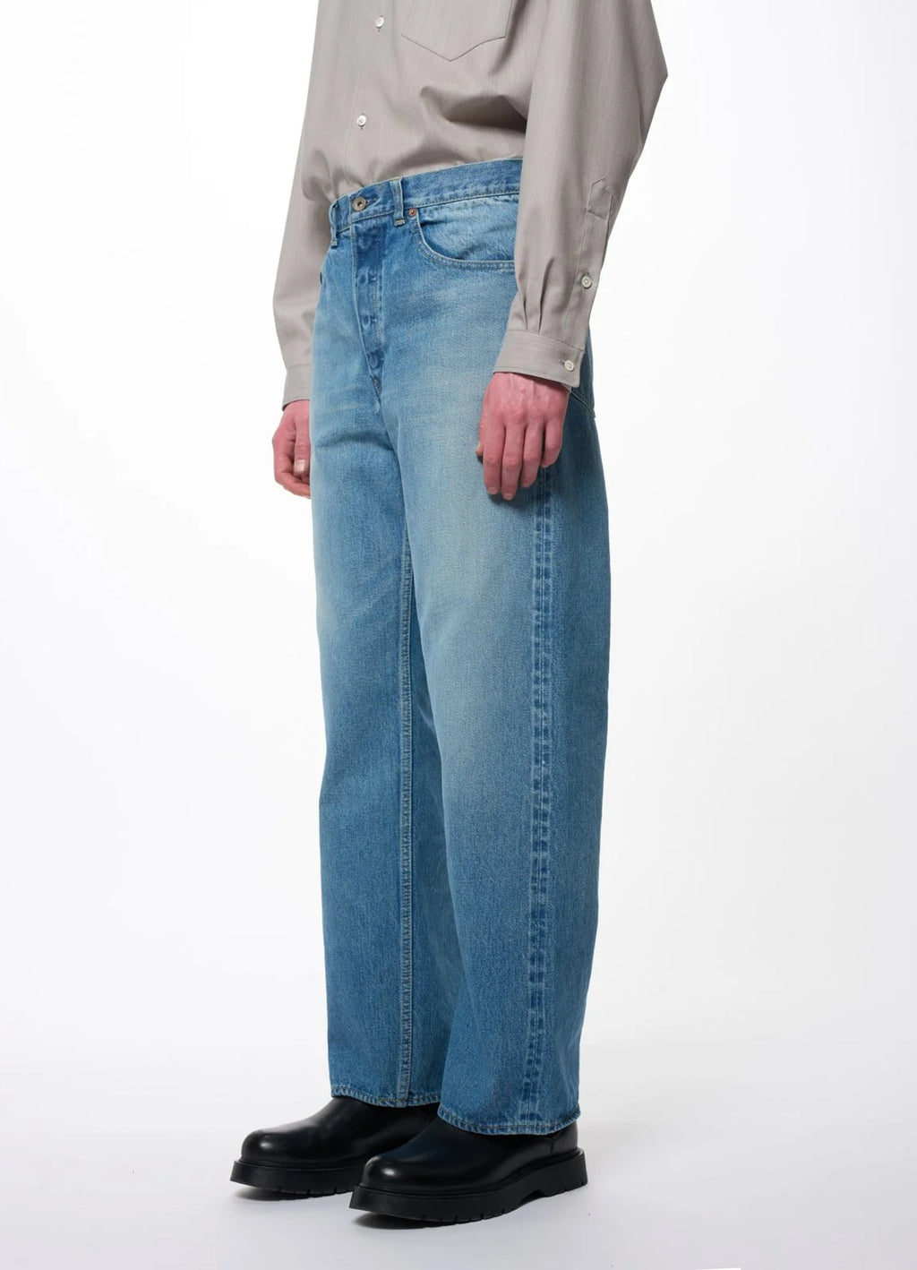 CYLINDER FIT JEANS -Organic Cotton 13.5oz Selvedge Denim-[M26C07PT11C]