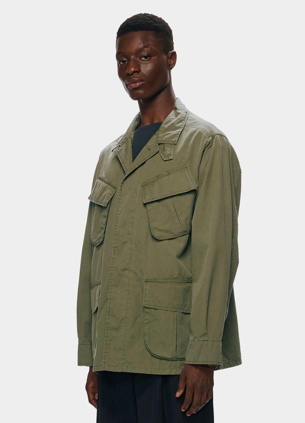 JUNGLE FATIGUE JACKET -ORGANIC COTTON WEATHER CLOTH-[M25A05BL01C]