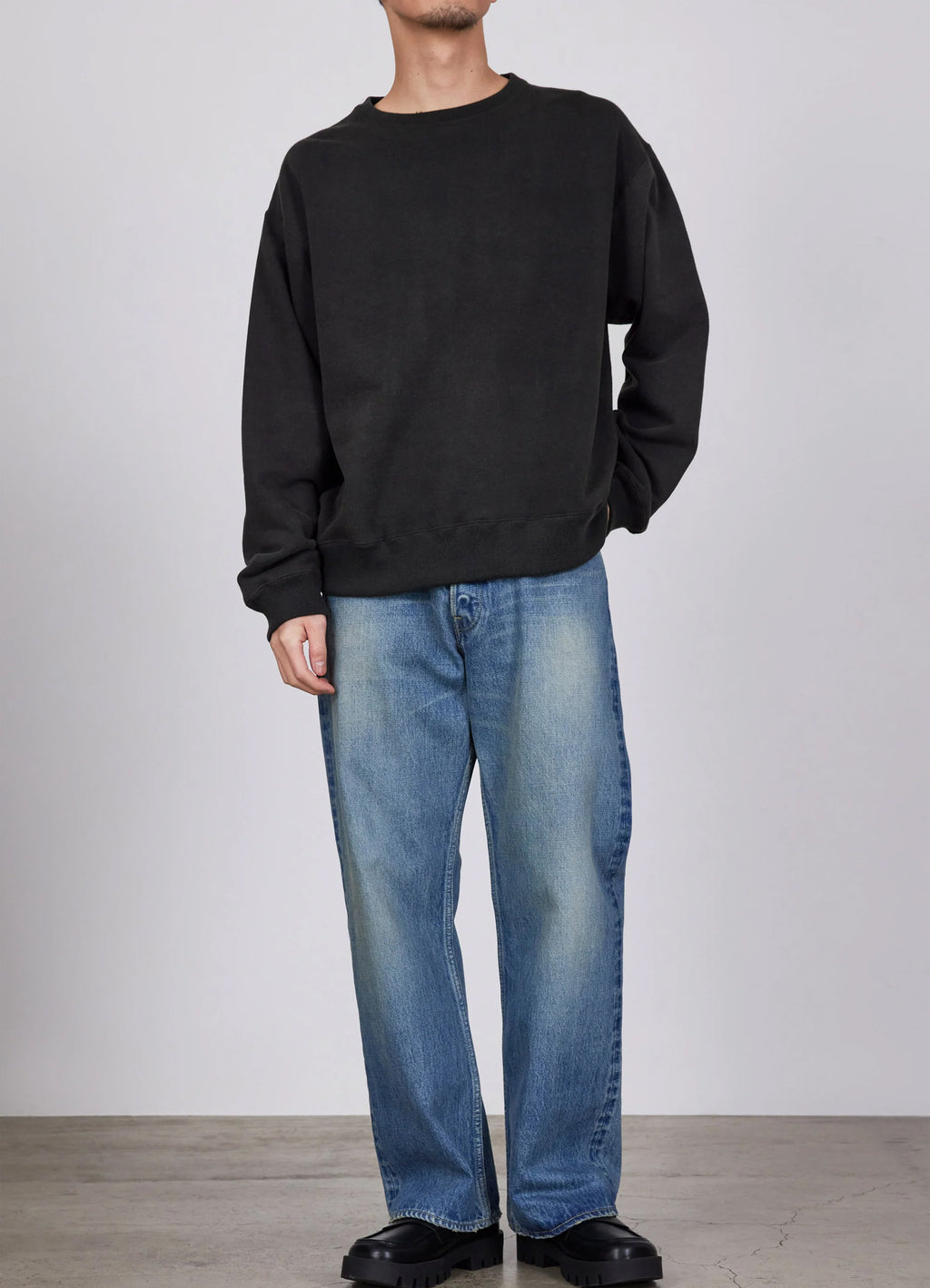 CREW NECK -20/10 RECYCLE SUVIN ORGANIC COTTON FLEECE-[M24C13CS02C]