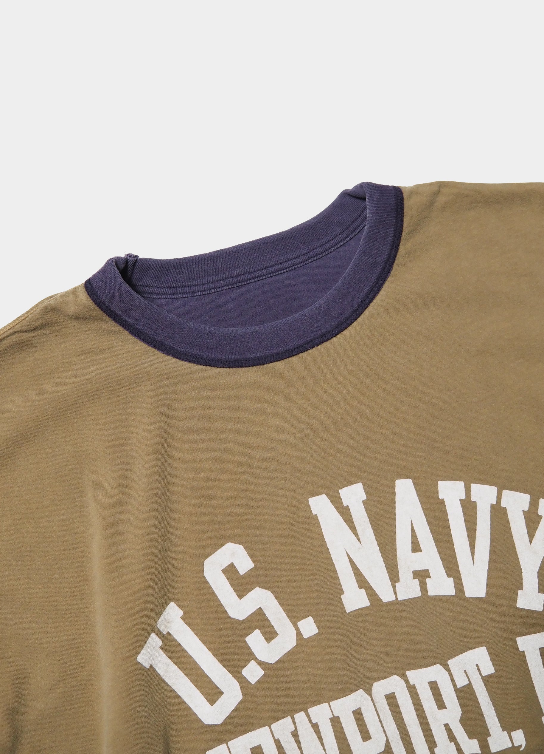 SP加工 40/-天竺 リバーシブルT(NAVY) <SALE>