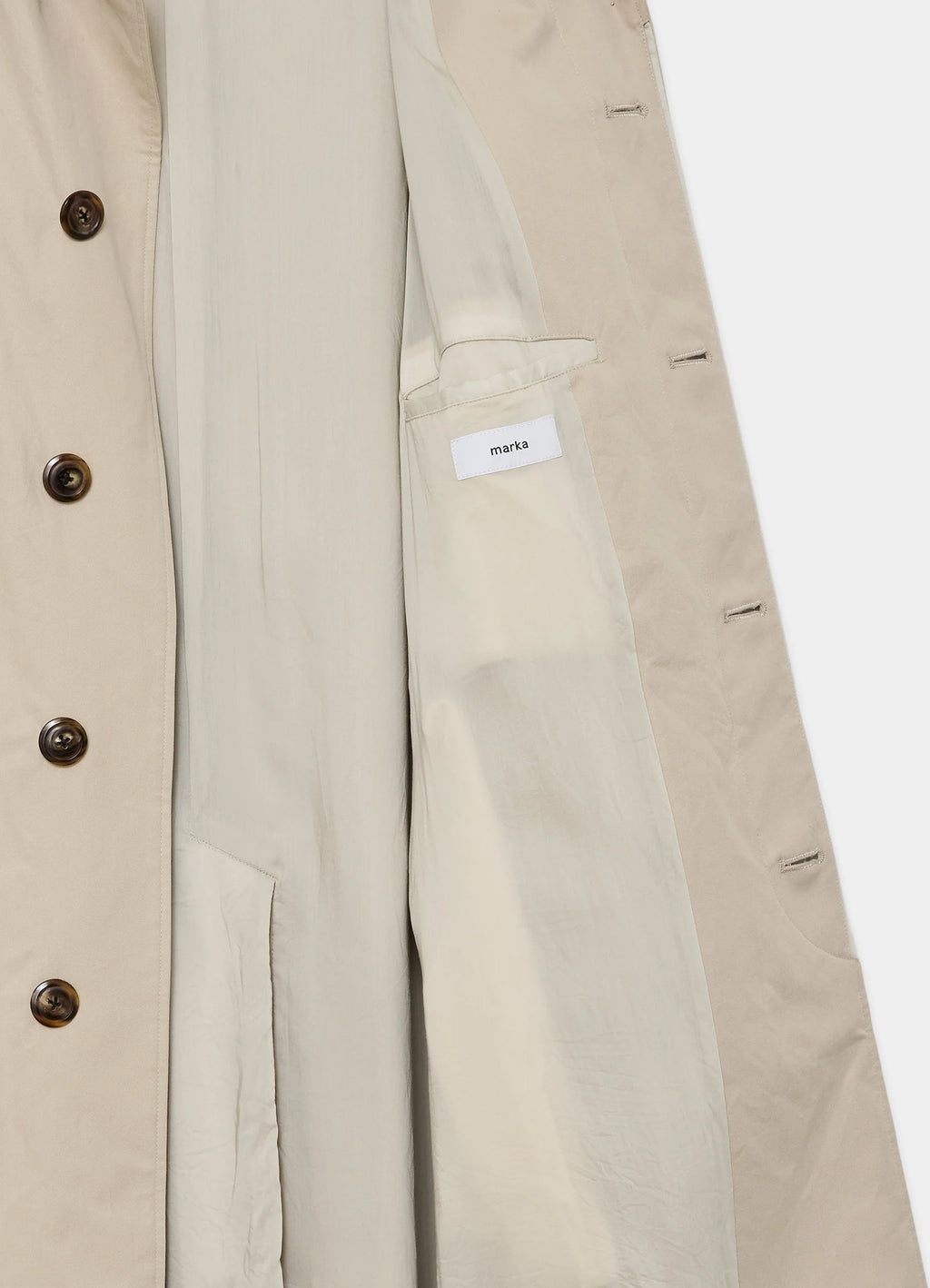RAGLAN SLEEVE COAT -ORGANIC COTTON GABARDINE-[M26A07CO01C]