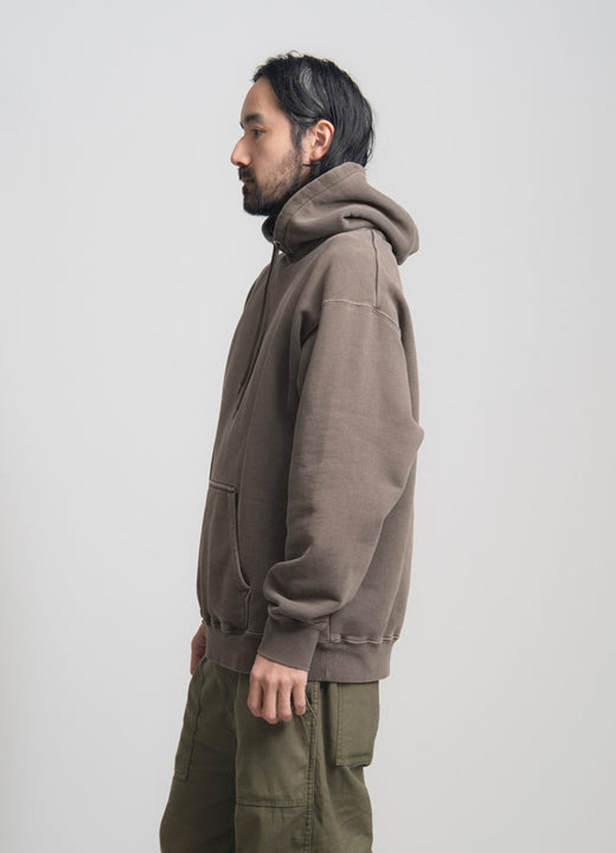Heavy Hooded Pigment Dye Sweatshirt