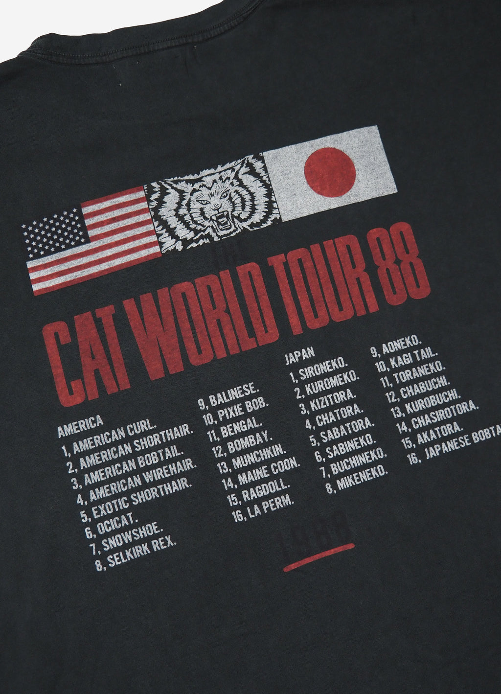【size:L Only】HARD SP加工20/天竺BIGサイズ T(WORLD TOUR88) <SALE>