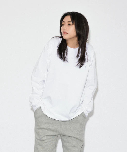 Nuuuuu. 様long sleeve T shirt immatereal Knuu(ヌー) / Heavy Crewneck Long Sleeve T-Shirt [KN-LS-01