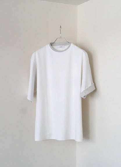 [30%OFF]LAYERED TEE -13.5/- ORGANIC COTTON KNIT/ 100％ ORGANIC COTTON- [M23B-04CS01B]