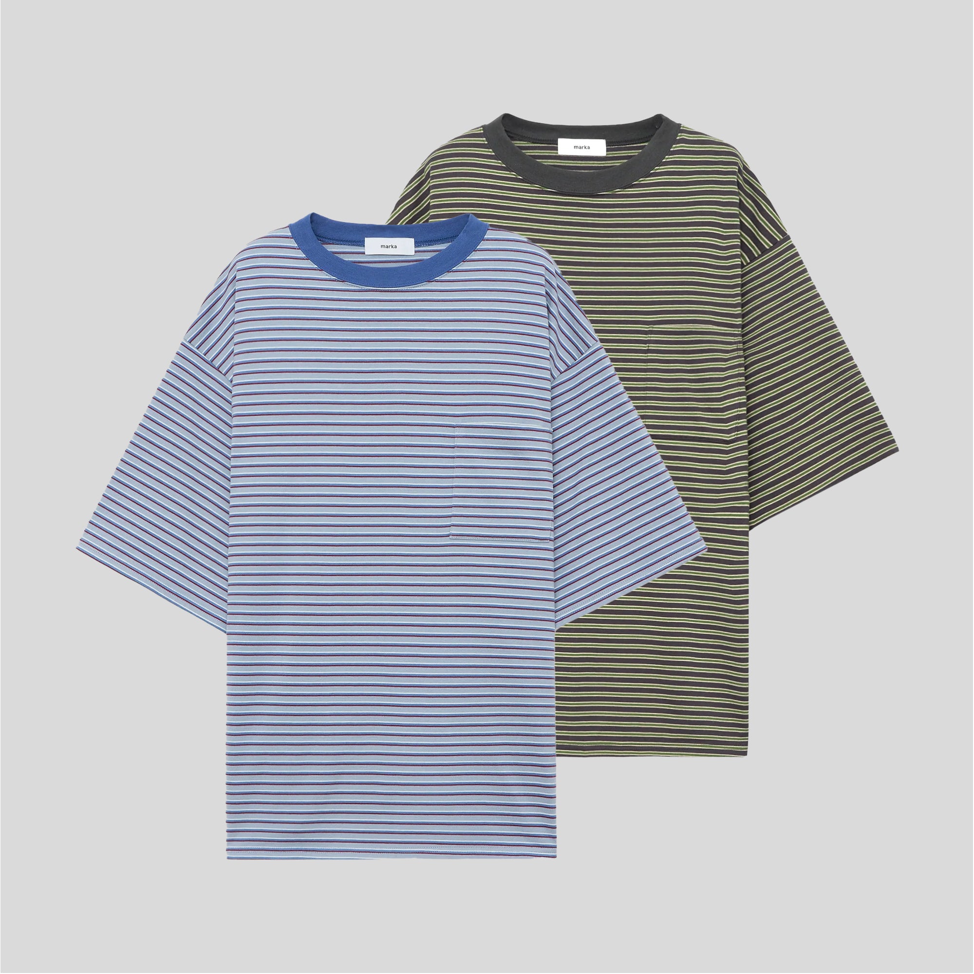 marka(マーカ) / BORDER TEE S/S -30/2 ORGANIC COTTON KNIT BORDER