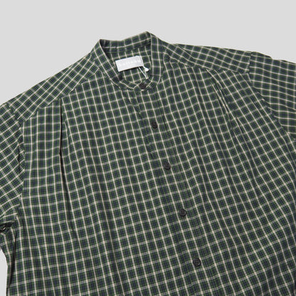 [30%OFF]Cotton Check 3tuck shirts -GREEN- [BET-S12003-231]