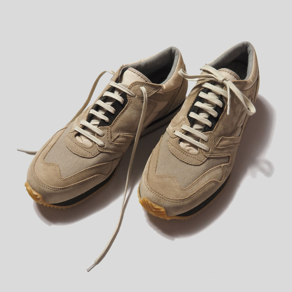 1800FS  BRITISH MIRITARY TRAINER -BEIGE/BEIGE<SALE>