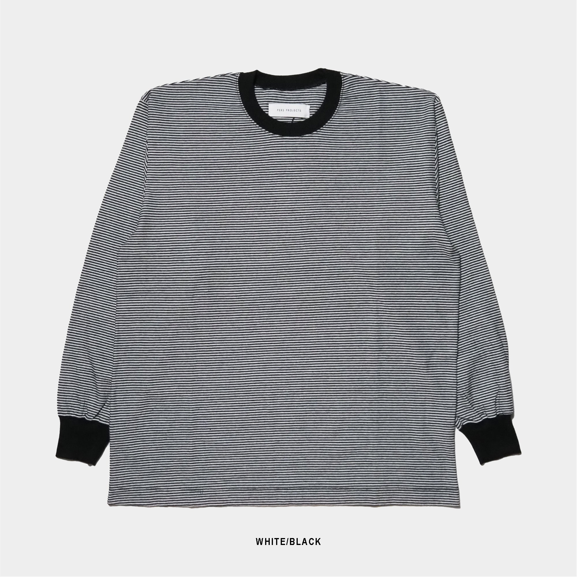 VICTOR L/S BORDER TEE <SALE>
