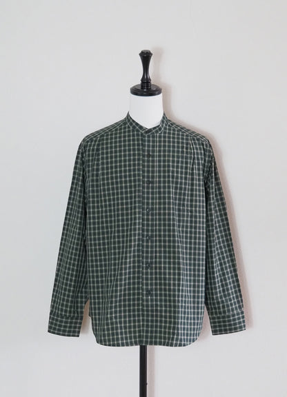 [30%OFF]Cotton Check 3tuck shirts -GREEN- [BET-S12003-231]