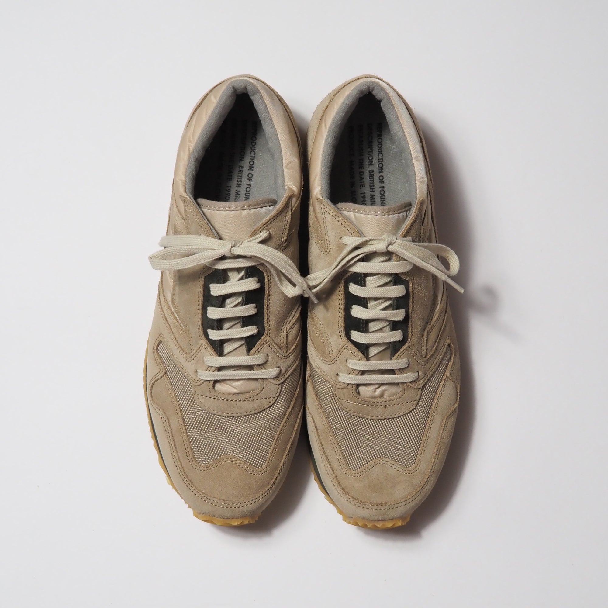 1800FS  BRITISH MIRITARY TRAINER -BEIGE/BEIGE<SALE>