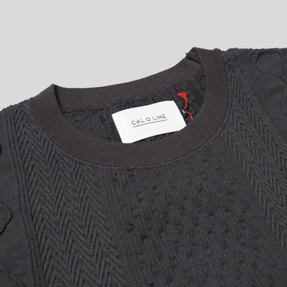 [30%OFF]JACQUARD CABLE CREW-NECK [CL231-037]